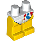 LEGO Weiß Flexibel Gymnast Minifigure Hüften und Beine (3815 / 12552)