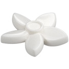 LEGO White Flower with Pointed Petals with Small Pin (18853)