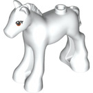 LEGO Wit Foal met Oranje Ogen (1417 / 11241)
