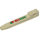 LEGO White Forklift Fork with Octan (left) Sticker (2823)
