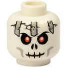 LEGO White Frakjaw Head (Recessed Solid Stud) (3626)