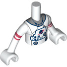 LEGO Blanc Friends Spacesuit Torse  (73161 / 92456)