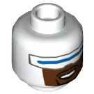 LEGO White Frozone Minifigure Head (Recessed Solid Stud) (3626 / 42579)
