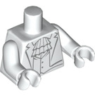 LEGO Weiß Gentleman Ghost Minifig Torso (973 / 88585)