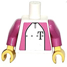 LEGO White German Telekom Racing Cyclist Torso (973)