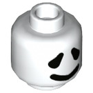 LEGO Weiß Ghost Minifigure Kopf (Einbau-Vollbolzen) (3626 / 68421)