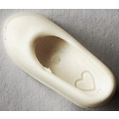 LEGO White Girl Shoe with Heart Embossed Inside (33021)