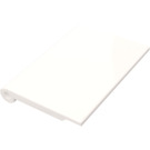 LEGO White Glass for Car Roof 4 x 4 with Ridges (2348)