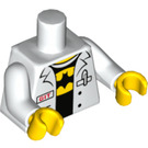 LEGO White GPL Tech girl Minifig Torso (973 / 88585)