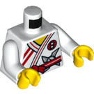 LEGO White Griffin Turner Minifig Torso (973 / 76382)