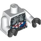 LEGO White Ha-ya-to Torso (Silver Armor) (973 / 76382)