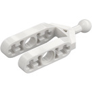 LEGO White Half Beam Fork with Ball Joint (6572)