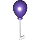 LEGO Blanc Poignée avec Dark Violet Ballon (35763)