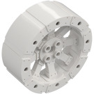 LEGO White Hard Plastic Wheel Ø56 x 22 with Spokes (55817 / 61745)