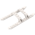 LEGO Blanco Helicóptero Landing Skids 12 x 6 (30248 / 40939)