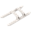 LEGO blanc Helicopter Landing Skids 12 x 6 (30248 / 40939)