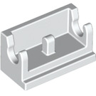 LEGO White Hinge 1 x 2 Base (3937)