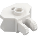 LEGO Wit Scharnier 1 x 2 Vergrendelings met Trekhaakkogel Stopcontact (30396 / 51482)