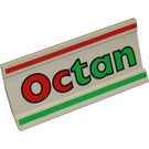 LEGO White Hinge 6 x 3 with Octan Logo (2440)