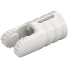 LEGO White Hinge Arm with Two Fingers and Axle Hole (30553)