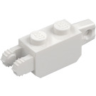 LEGO White Hinge Brick 1 x 2 Vertical Locking Double (30386 / 39893)