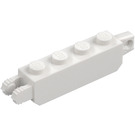 LEGO White Hinge Brick 1 x 4 Locking Double (30387 / 54661)