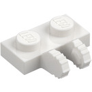 LEGO hvid Hængsel Plade 1 x 2 Låsning med Dual Fingre (50340 / 60471)