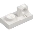 LEGO Weiß Scharnier Platte 1 x 2 Verriegelt mit Single Finger auf oben (30383 / 53922)