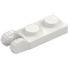 LEGO Bianco Cerniera Piastra 1 x 2 con Bloccante Dita con scanalatura (44302)