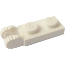 LEGO Weiß Scharnier Platte 1 x 2 mit Verriegelt Finger ohne Kante (44302 / 54657)