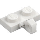 LEGO Weiß Scharnier Platte 1 x 2 mit Vertikal Verriegelt Stub mit unterer Nut (44567 / 49716)