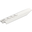 LEGO Hvit Hengsel Plate 1 x 8 med Vinklet Side Extensions (Rund plate under) (14137 / 30407)