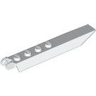 LEGO White Hinge Plate 1 x 8 with Angled Side Extensions (Round Plate Underneath) (14137 / 30407)