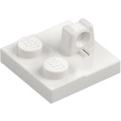 LEGO Weiß Scharnier Platte 2 x 2 mit 1 Verriegelt Finger auf oben (53968 / 92582)