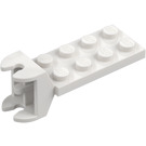 LEGO White Hinge Plate 2 x 4 with Articulated Joint - Female (3640)