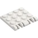 LEGO hvid Hængsel Plade 4 x 4 Låsning (44570 / 50337)