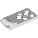 LEGO Weiß Scharnier Platte Unterseite 2 x 4 mit 4 Bolzen und 2 Stiftlöcher (43056)