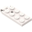 LEGO Wit Scharnier Plaat Top (73098)