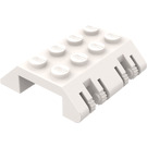 LEGO Wit Scharnier Helling 4 x 4 (45°) (44571)