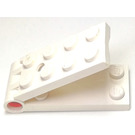 LEGO blanc Hinged assiette 2 x 4 (3149)