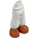 LEGO White Hip with Baggy Shorts with Copper Shoes (35609)