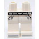 LEGO Weiß Hüften und Beine mit Gürtel und Zwei Pockets (73200 / 102000)