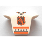 LEGO Bílá Hockey Jersey s NHL logo a 2 (47577)