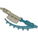LEGO blanc Hordika Les dents Outil avec Transparent Light Bleu Souple Fin (50936)