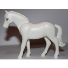 LEGO White Horse (Belville) with 3 golden stars above Eye (6171 / 76498)