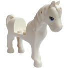 LEGO Wit Paard met Blauw Ogen en Zwart Eyelashes (45713)