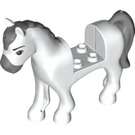 LEGO Blanco Caballo con Dark Gris Mane (29730)