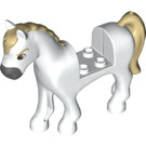 LEGO Weiß Pferd mit Tan Mane (26548)