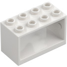 LEGO Biały Wąż gumowy Reel 2 x 4 x 2 Uchwyt (4209)