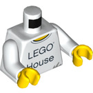 LEGO Weiß House Minifig Torso (973 / 76382)